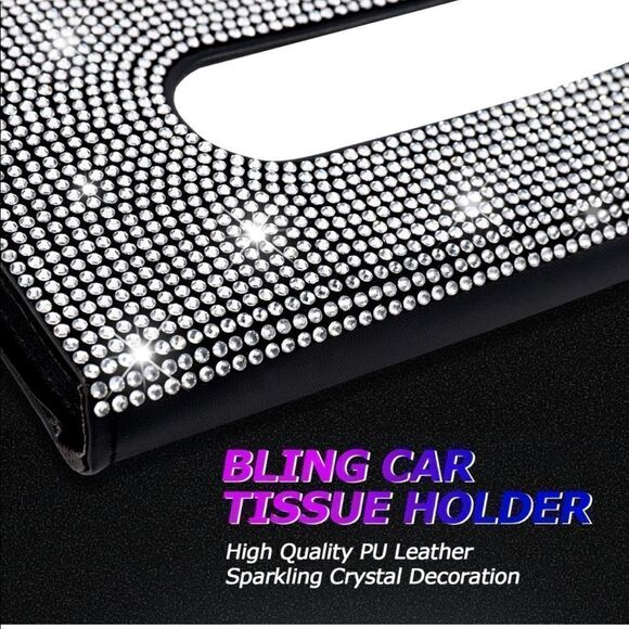Car Visor Bling Tissue/Mask Holder NWT - Picture 2 of 16